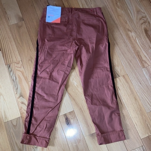 NWT Anthropologie Brand Sundry Roll Up Trouser with Trim size 30 - Picture 5 of 12